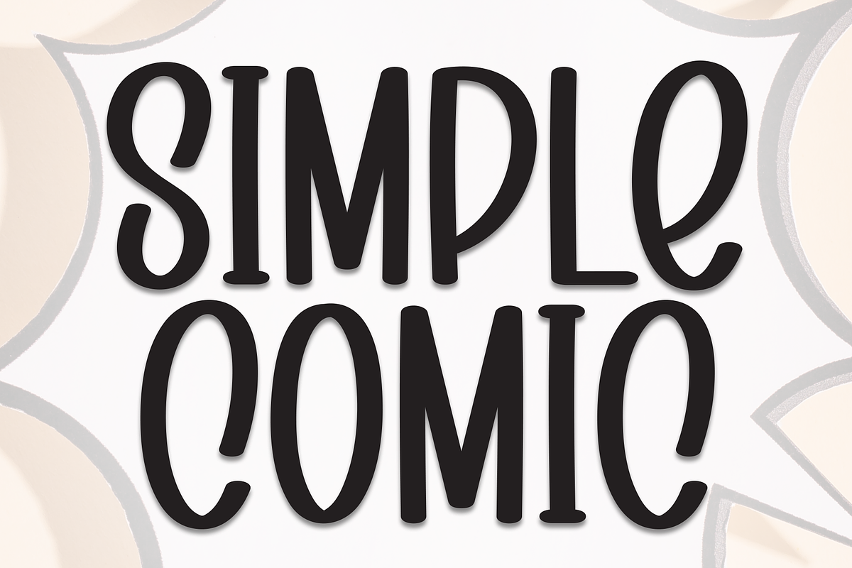 Simple Comic | Script Font, a Script Font by Scratchones (Photo 1 of 8)