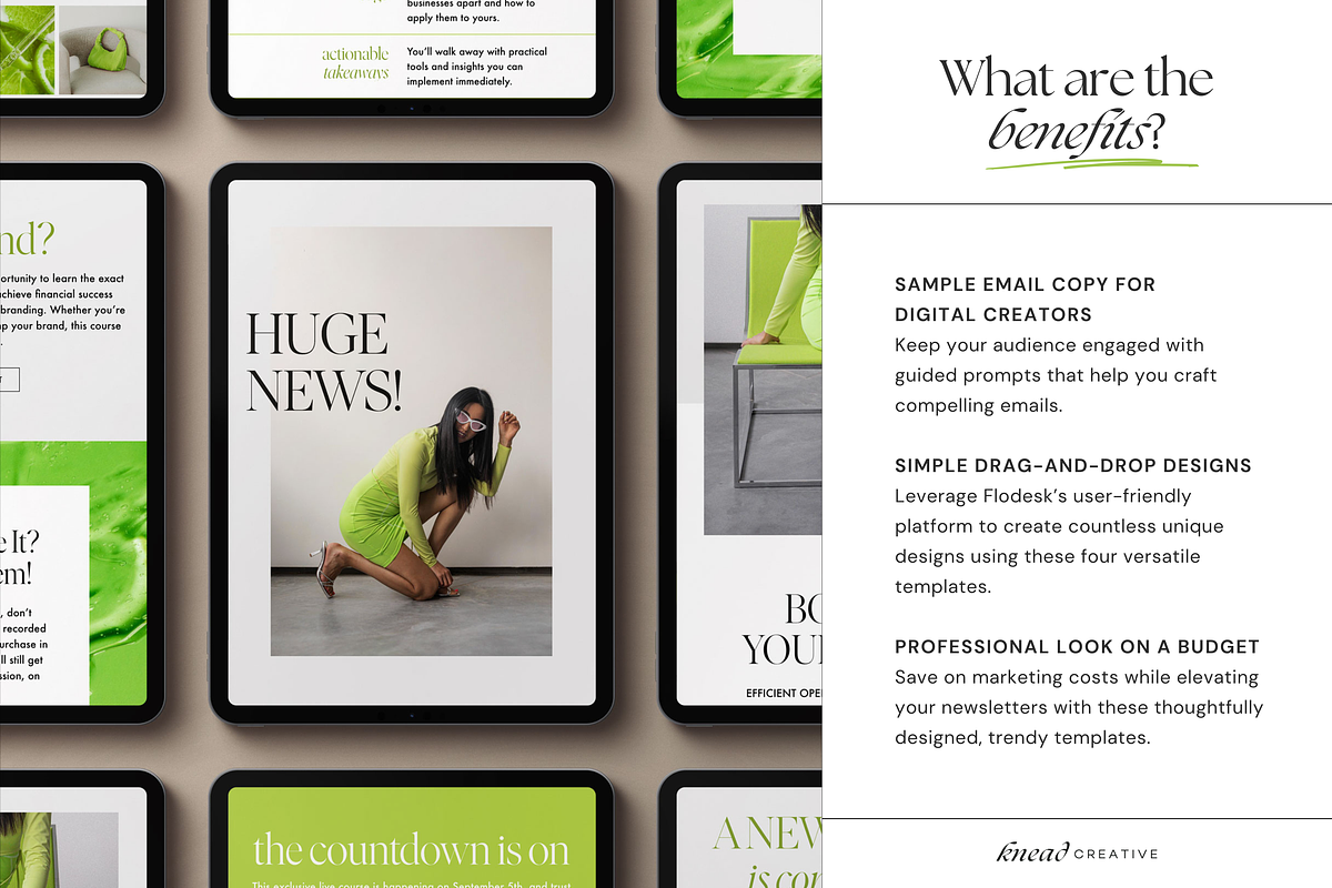 Product Tease Flodesk Email Template, an Email Template by Knead Creative (Photo 3 of 6)
