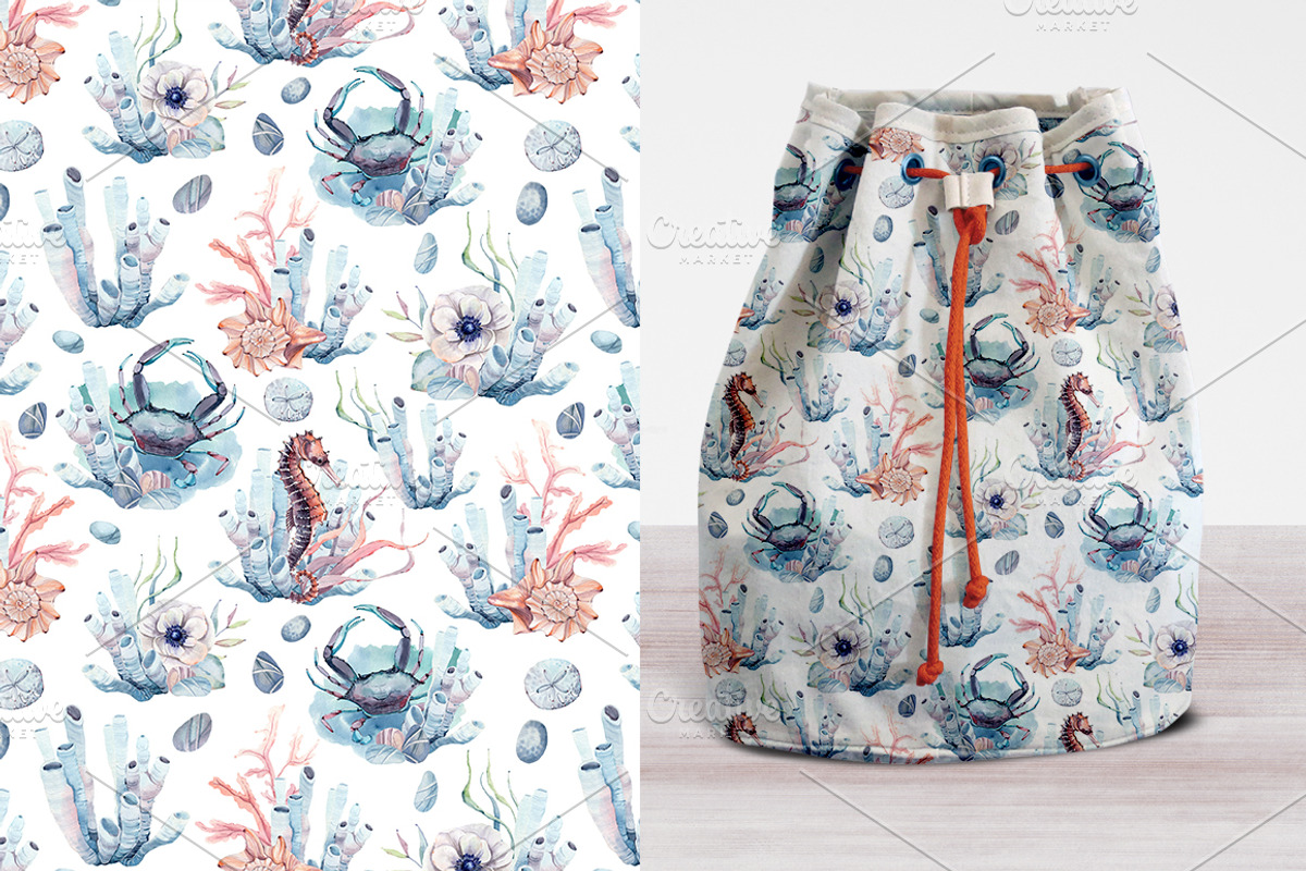 SEA TREASURES Watercolor set, an Illustration by Lemaris (Photo 5 of 7)