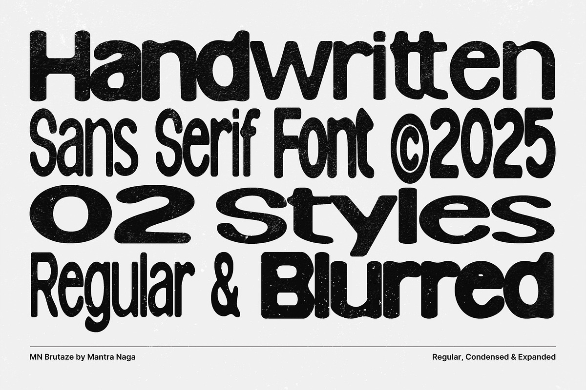MN Brutaze - Handwritting Sans Serif, a Handwritten Font by Mantra Naga (Photo 2 of 17)