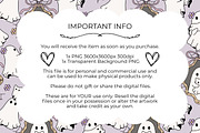 Cute Ghosts & Cats Halloween Seamles, an Illustration by CpSnowy (Thumbnail 5 of 5)