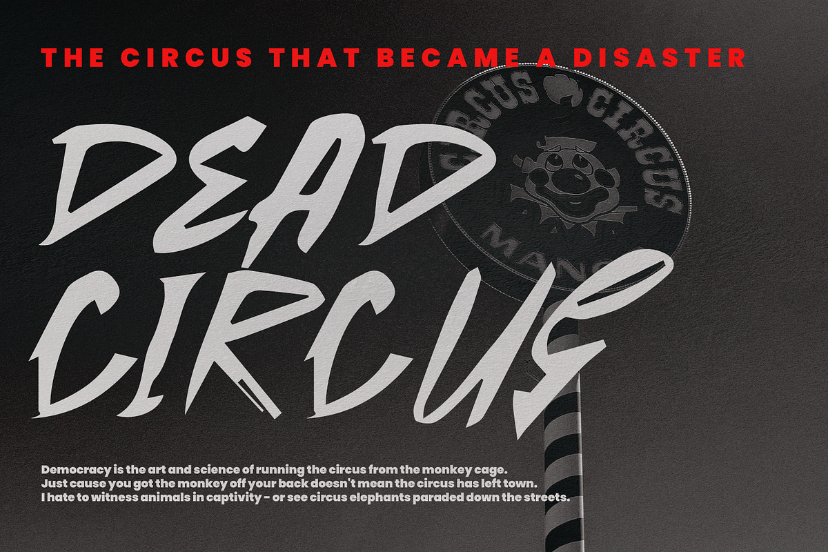 Sentan Cabine Horror Typeface Brush, a Handwritten Font by Maulana Creative (Photo 2 of 6)