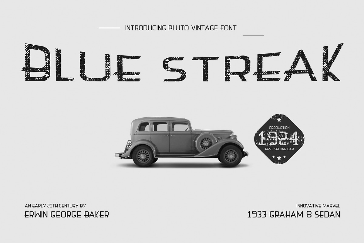 Pluto Vintage Reguler and Rustic preview 2