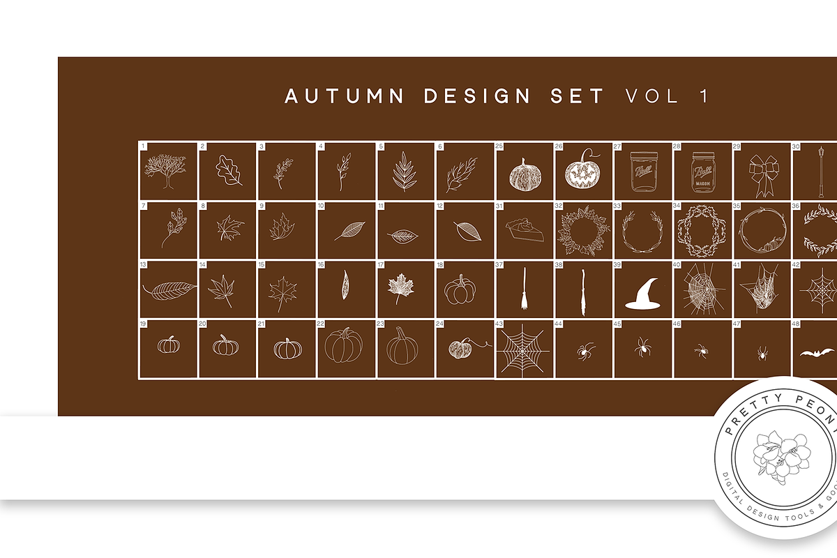 20 Autumn Procreate Stamps & Brushes, a Brush Add-On by SorrDesign (Photo 2 of 3)