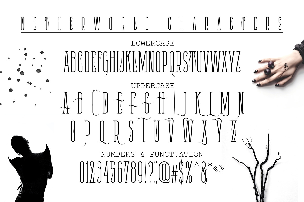 Netherworld Condensed Mystical Font, a Blackletter Font by Struvictory.art (Photo 4 of 8)