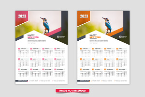2023 Calendar Design Template V-03, a Stationery Template by Pavel_design