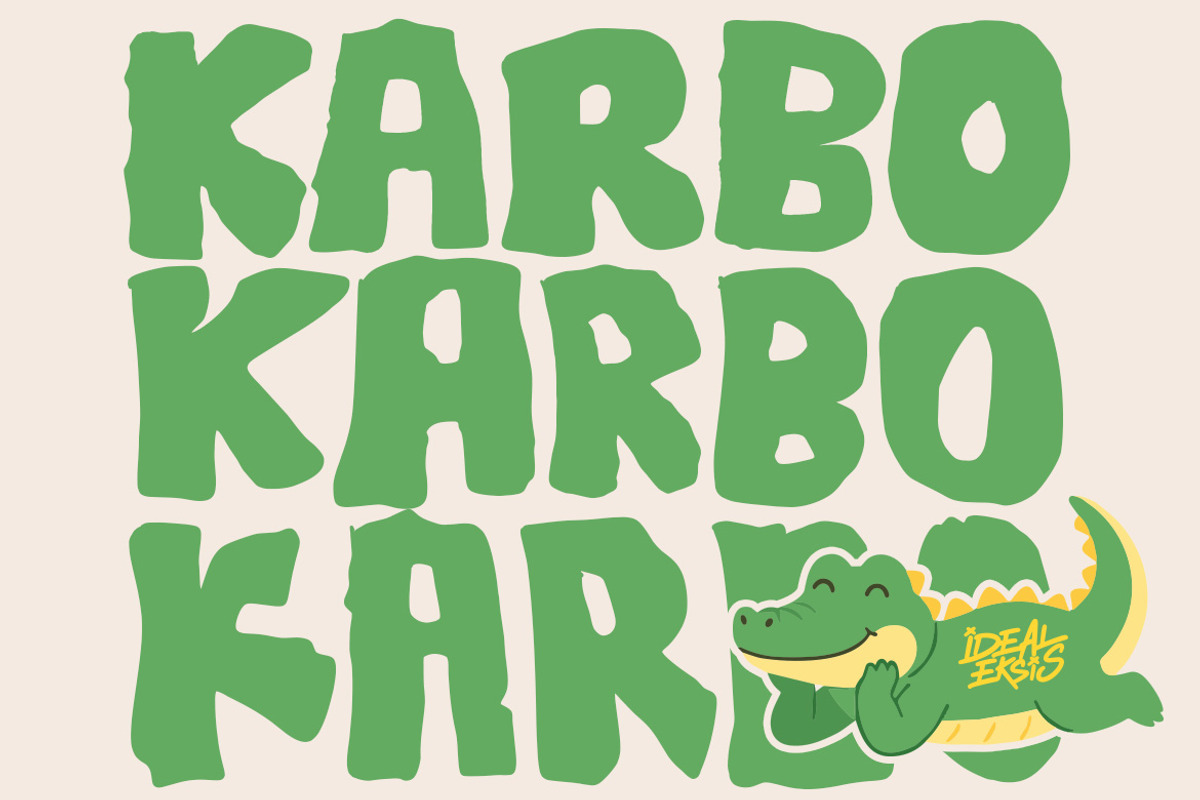 Karbo, a Handwritten Font by Ideal Eksis (Photo 1 of 10)