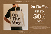 Concrete - Bold Advertising Typeface, a Serif Font by Sohel Studio (Thumbnail 9 of 12)