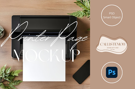 A4 Printer Mockup Printables PR-GR-3