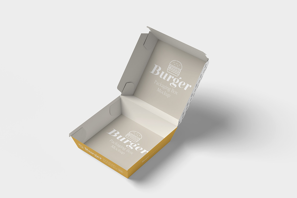 Burger Packaging Mockup, a Packaging Mockup by Graphicbars (Photo 3 of 10)