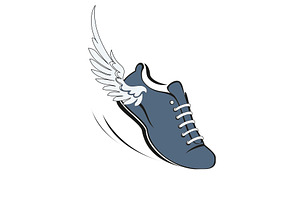 Sports shoes for running, an Outline Icon by RODINA