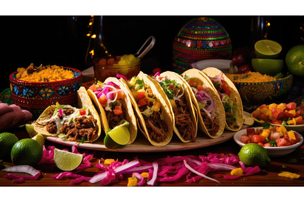 spicy beef taco food ai generated, a Background Photo by pikepicture