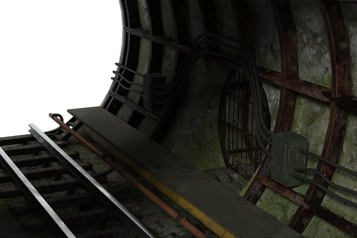 Subway tunnel T, an Environmental 3D Model by AndrewWhite (Photo 14 of 20)