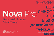 Nova Pro-Modern Sans Serif Font