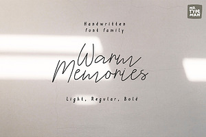 Warm Memories | Script Font Trio