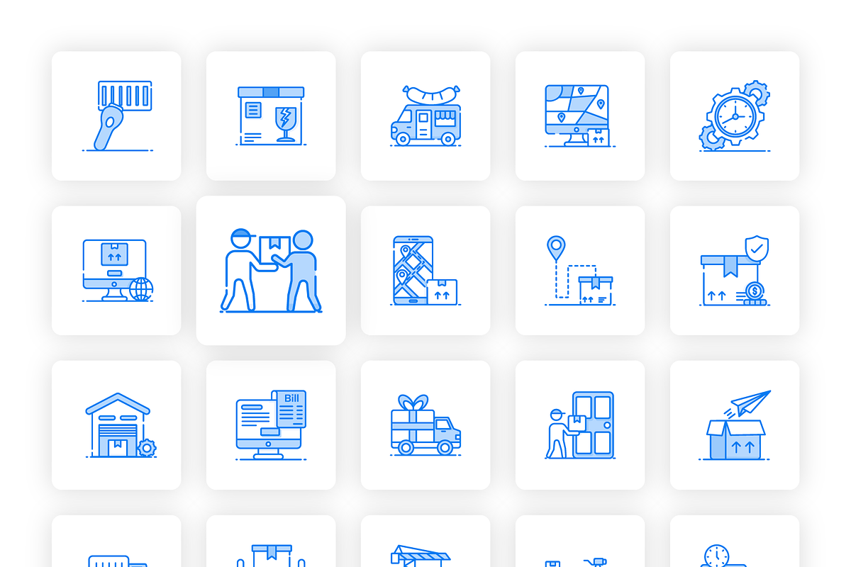 Logistics and Shipping Icons, a Duotone Icon by Brickclay (Photo 6 of 7)