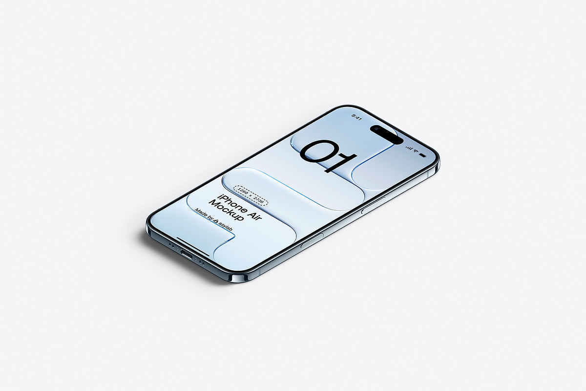 iPhone Air - 24 Mockups Scenes, an iPhone Mockup by Asylab (Photo 30 of 62)