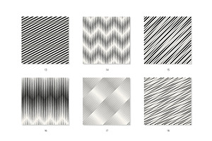 Moire Seamless Patterns Set