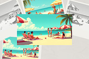 Retro Beach Vibes Photo Pack 4, a Person Photo by adenpinkstore (Thumbnail 1 of 5)