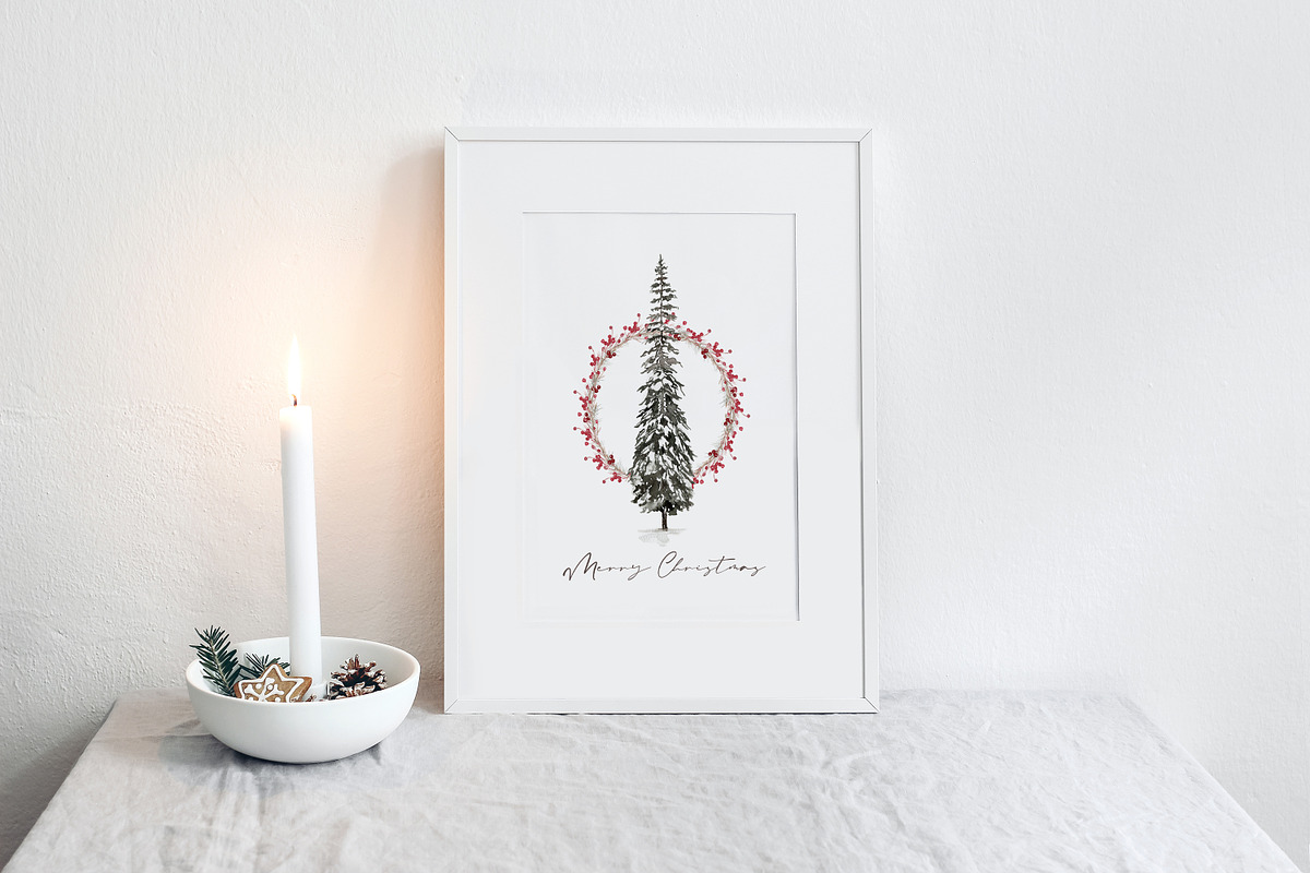 Watercolor Clipart - Winter Land, an Animal Illustration by Beigetime (Photo 5 of 12)