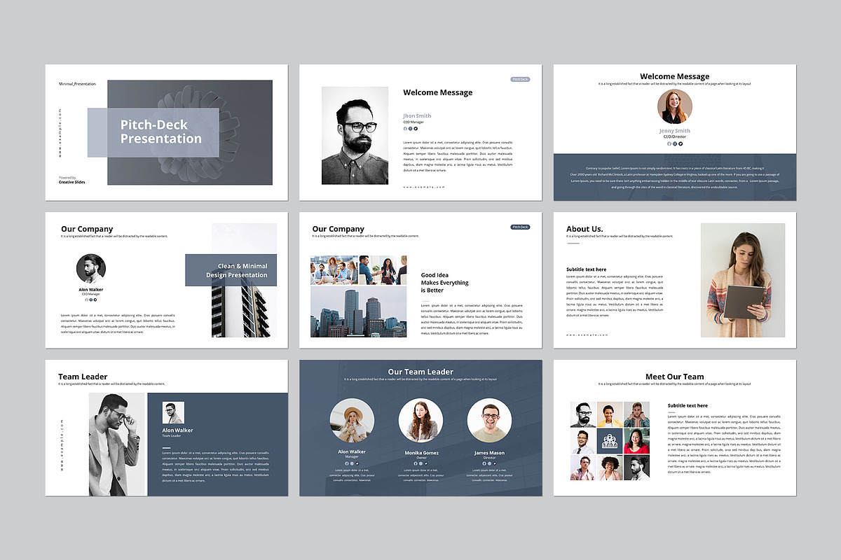 Business Pitch-Deck Presentation, a Presentation Template by CreativeSlides (Photo 2 of 17)