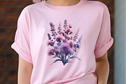 Ironweed Flower Watercolor Clipart, an Illustration by RobertsArt (Thumbnail 8 of 8)