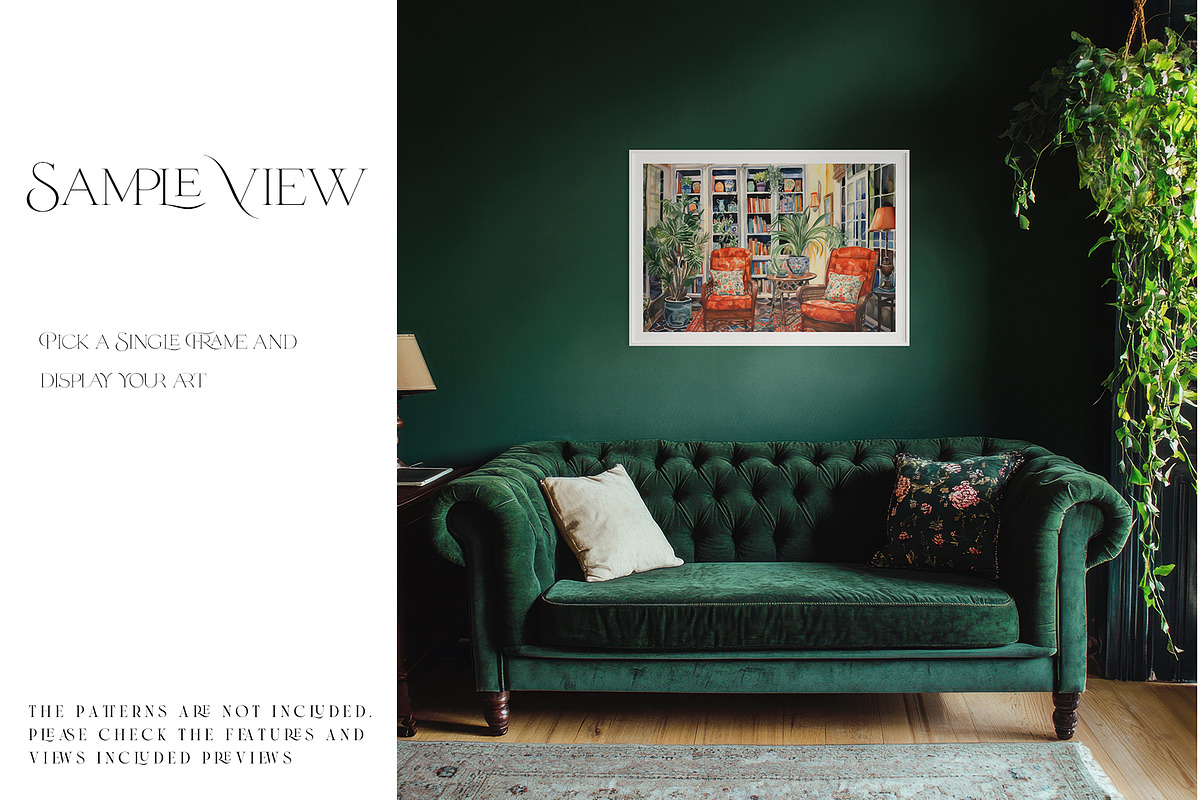 44 Frames and Wallpaper Mockup, a Product Mockup by mock-ups (Photo 13 of 18)
