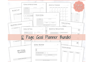 Goal Planner BUNDLE, 2022 Tracker