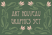 Art Nouveau Graphics Set, an Object Graphic by Liz Kohler Brown (Thumbnail 1 of 27)