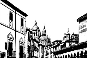 Historic street view, a Background Graphic by DanFLCreativo