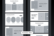 Unique Website Sections Kit in Figma, a Wireframe Template by nwdigitalstore (Thumbnail 4 of 14)