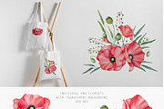Poppies clipart Watercolor, an Illustration by Daryartsy (Thumbnail 2 of 14)