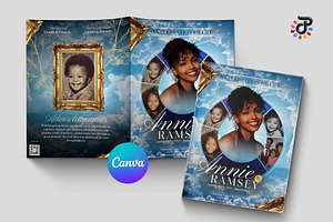 Elegant Canva Obituary Template