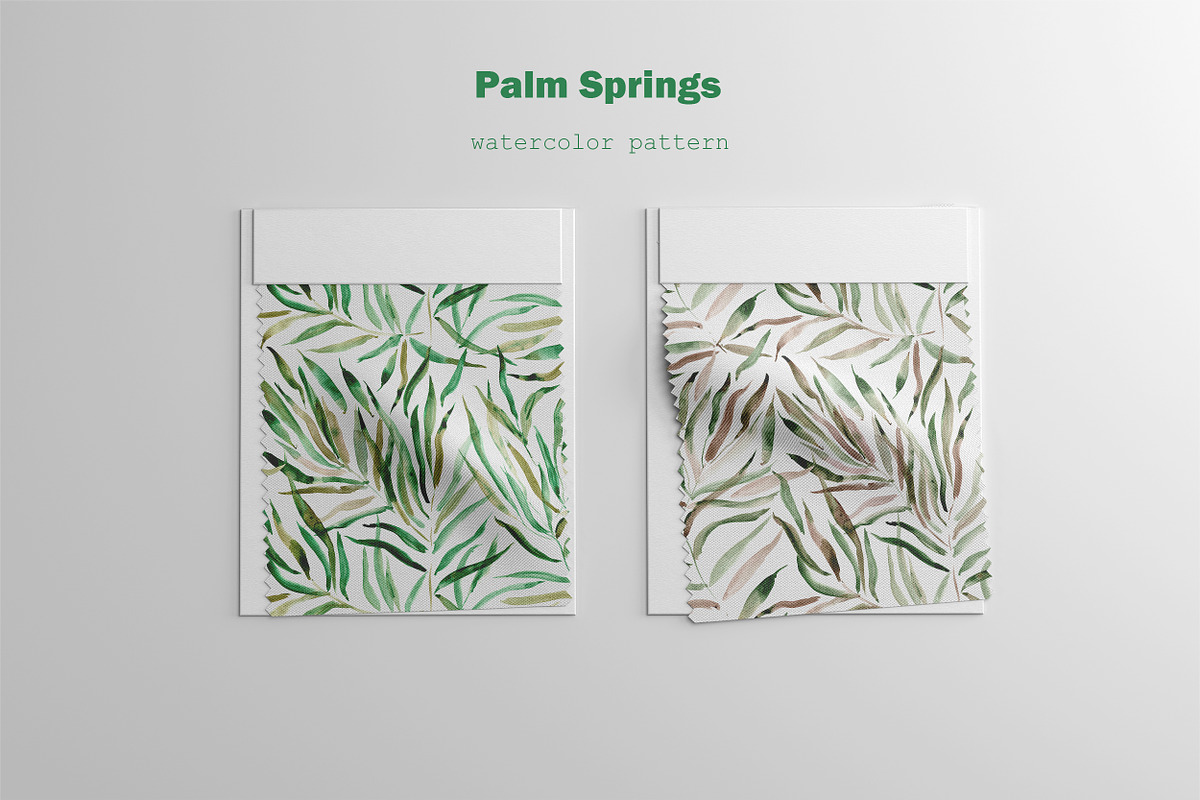 Palm leaves seamless pattern, a Pattern Graphic by Katerina Tova (Photo 6 of 13)