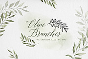 Olive branches, a Food Illustration by Onceli*art (Thumbnail 1 of 10)