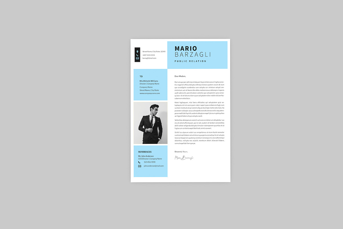 Mario Public Resume Designer, a Resume Template by AQR Studio