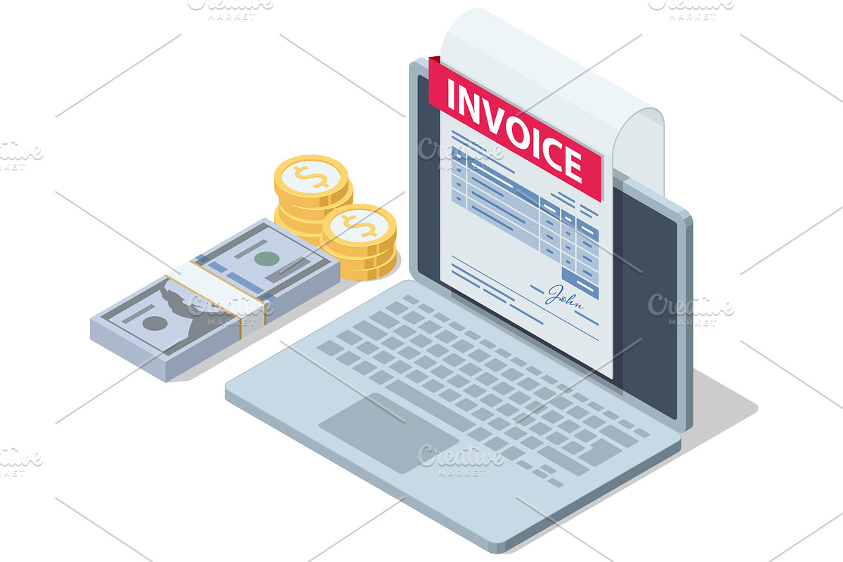 Isometric Modern vector illustration, a Finance Illustration by Golden Sikorka