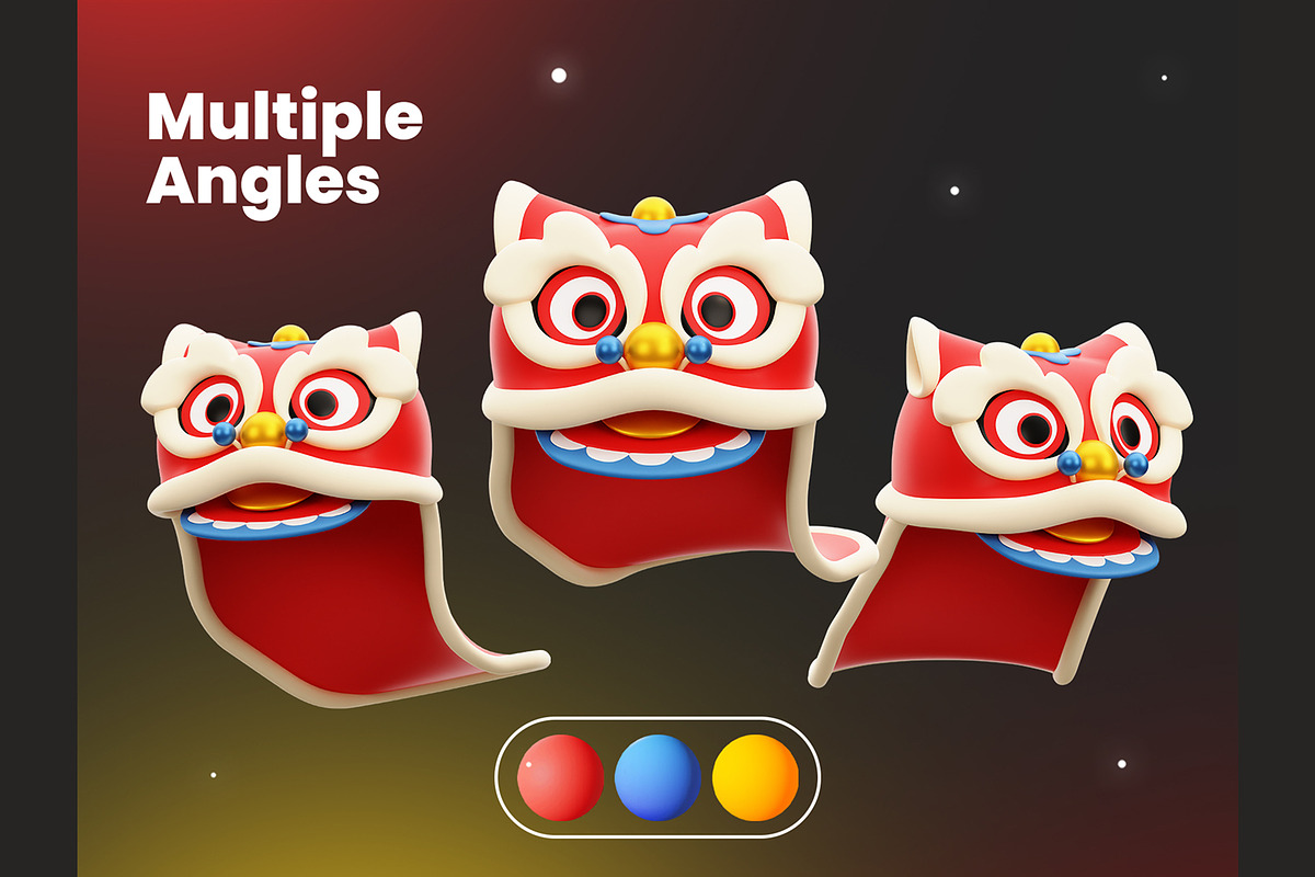 Chinese New Year 3D Icons, an Object 3D Model by Rakata Studio (Photo 4 of 7)