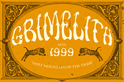 Grimelith - Psychedelic Whimsy Font, a Font by riff.type (Thumbnail 1 of 9)