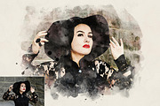 Realistic Watercolor Paint Effect, an Action Add-On by liptouse (Thumbnail 8 of 11)