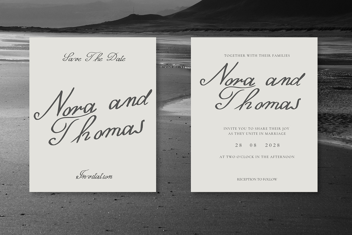 Elegant Calligraphy Ink Script Font, a Script Font by Ashiya Pixel