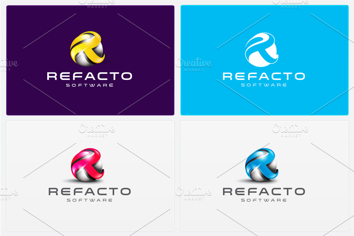 Refacto Software - Logo Template, a Branding & Logo Template by DynamikMedia (Photo 2 of 5)