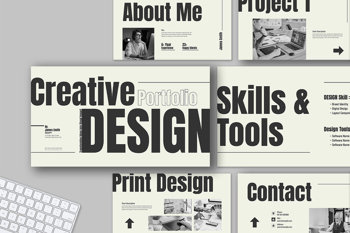 Portfolio Presentation Template, a Presentation Template by Mighty-Slide (Photo 1 of 5)