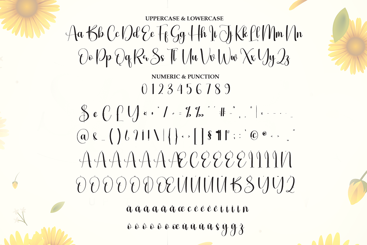 Hey Sunflower | Script Font, a Handwritten Font by Scratchones (Photo 7 of 9)