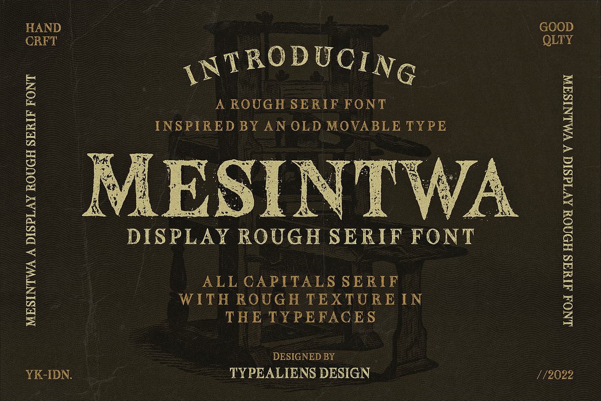 Mesintwa, a Serif Font by ilhamtaro (Photo 1 of 10)