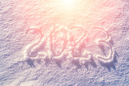 2023 written in the snow., a Holiday Photo by Eugene_Photo
