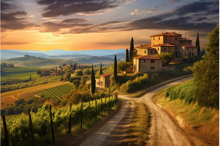 Landscape of tuscany winery, a Nature Photo by Ylivdesign