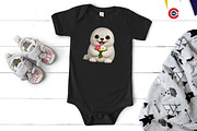 Adorable Baby Animal with Bouquets, an Animal Illustration by C-Kav (Thumbnail 10 of 12)