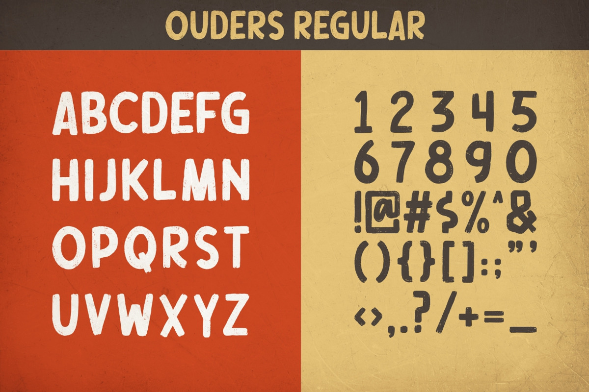 OUDERS - Stencil & Regular Font, a Font by Garisman Std (Photo 11 of 11)