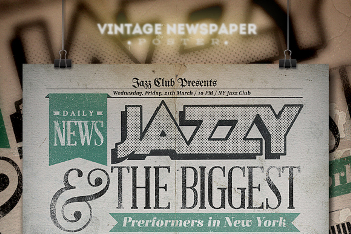 Ultimate Vintage Poster Bundle I, a Flyer Template by PuneDesign (Photo 2 of 5)